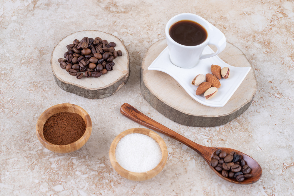 List of ingredients used to make a coffee